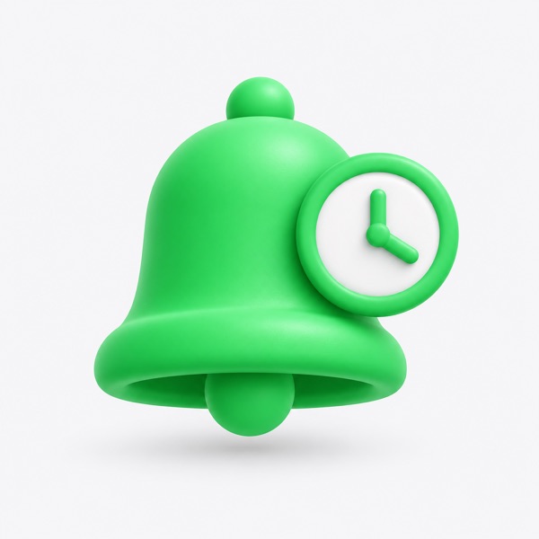 Icon of a reminder bell.